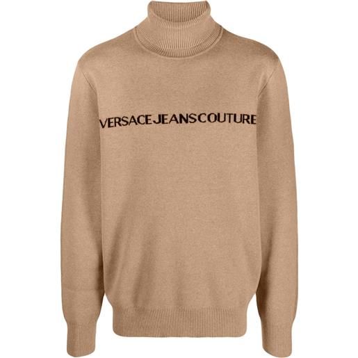 Versace Jeans Couture maglione a collo alto - toni neutri