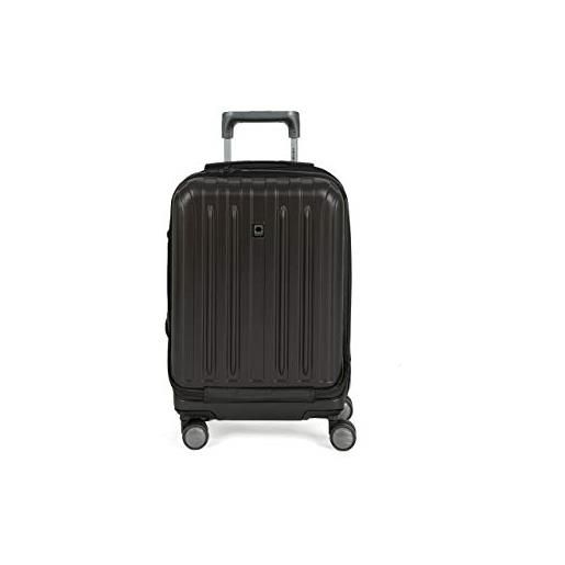 Delsey paris - bagaglio espandibile in titanio rigido con ruote spinner, nero (nero) - 00207180100