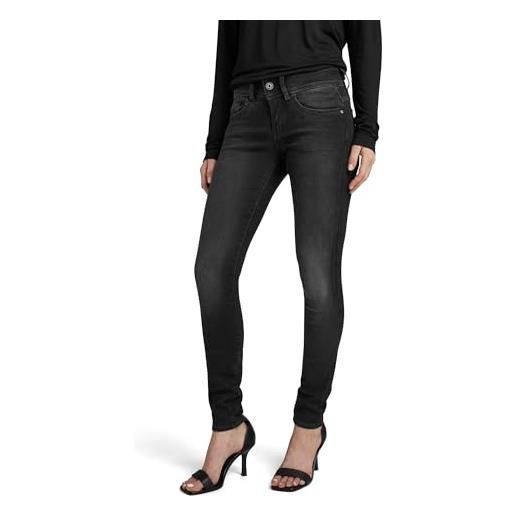 G-STAR RAW women's lynn mid skinny jeans, grigio (dusty grey d06746-b472-a799), 29w / 32l