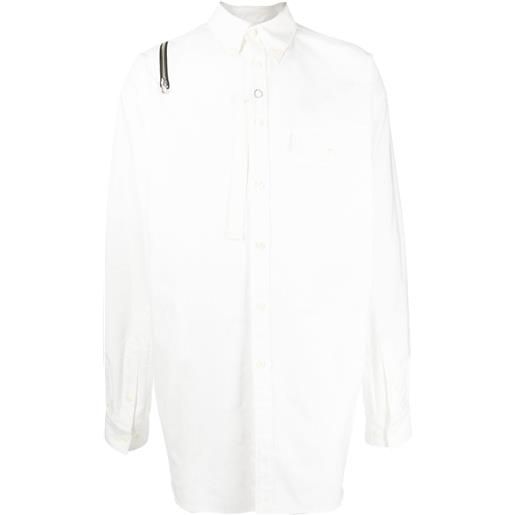 Takahiromiyashita The Soloist camicia con zip - bianco
