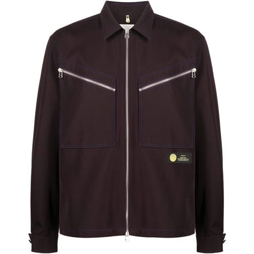 OAMC giacca-camicia con zip - marrone