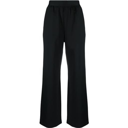 Barena pantaloni dritti con vita elasticizzata - nero