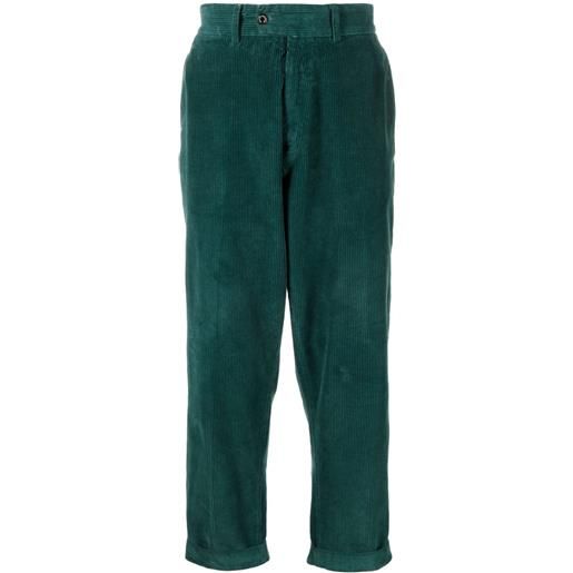 Mackintosh pantaloni affusolati a coste - verde