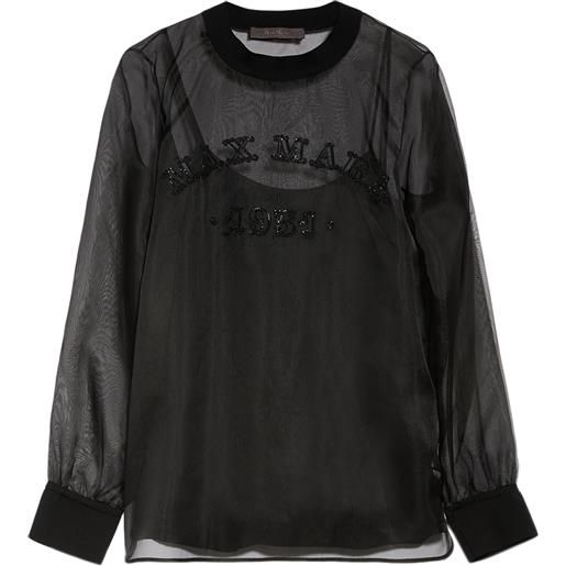 MAX MARA blusa in organza di seta