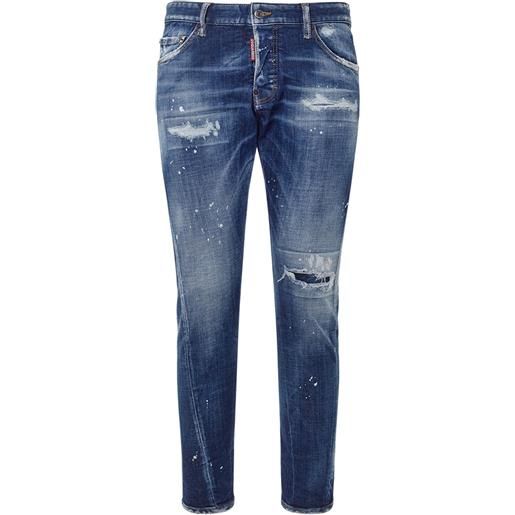 DSQUARED2 jeans sexy twist in denim di cotone stretch