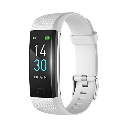 SUPBRO smartwatch per benessere e forma fisica con gps integrato, rilevazione continua del battito cardiaco tracker per fitness e benessere 16 sportive, notifiche messaggi