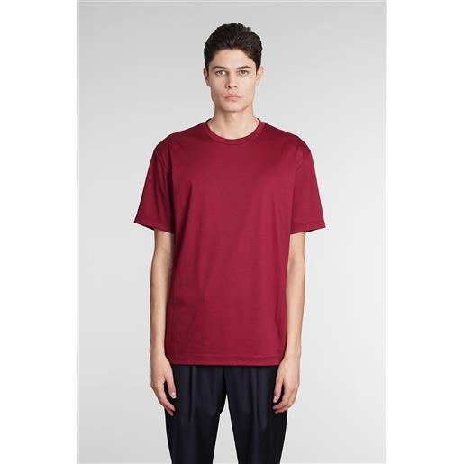 Giorgio Armani t-shirt in cotone bordeaux