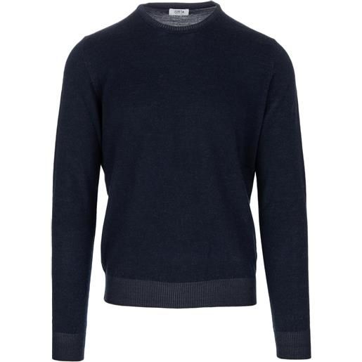 JURTA | maglione leggero lana merino blu navy