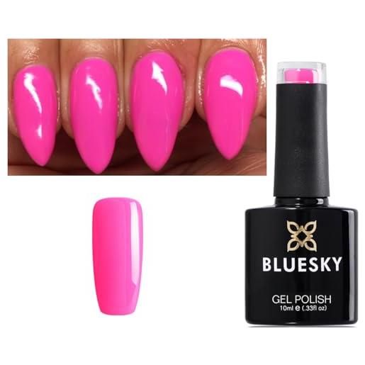 Bluesky smalto gel per unghie, colore rosa brillante, colore rosa chiaro, colore primaverile ed estivo, qxg03, per lampada uv o led, 10 ml