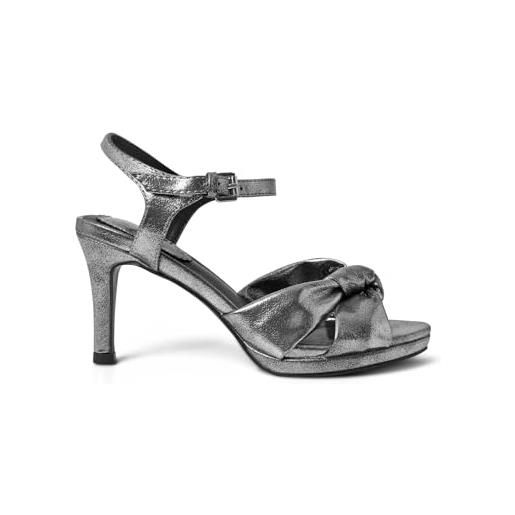 Joe Browns tacchi anteriori con nodo metallico scintillante, scarpe décolleté donna, argento, 38 eu