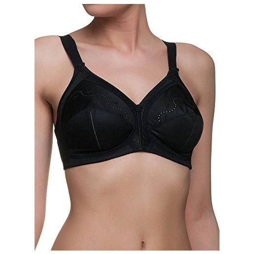 Reggiseno Taglie Forti Morbido con Pizzo - Gorsenia Victoria - Nero