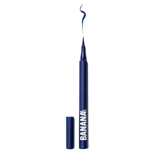 Banana beauty eyeliner blu scuro (be bold) - make-up waterproof con tenuta fino a 14 ore - applicazione precisa - vegan & cruelty-free - dermatologicamente testato