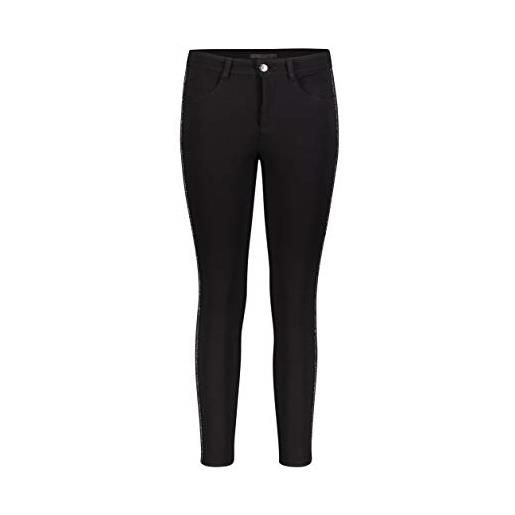 MAC Jeans cosima galloon pantaloni, nero (nero 090), 44w x 28l donna