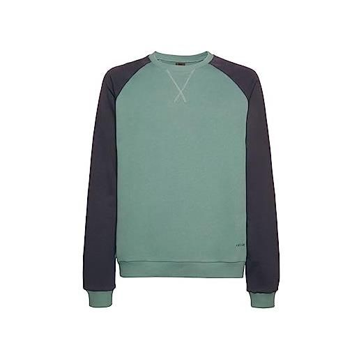 Geox m sweater felpa, argento pine/blue nig, medium uomo