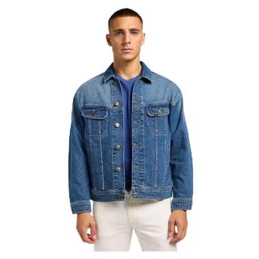 Lee relaxed rider jacket denim, downtown, xl uomo