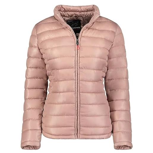 Geographical Norway annecy basic lady - giacca donna imbottita calda autunno-invernale - cappotto caldo - giacche antivento a maniche lunghe - abito ideale (rosa antico xl)