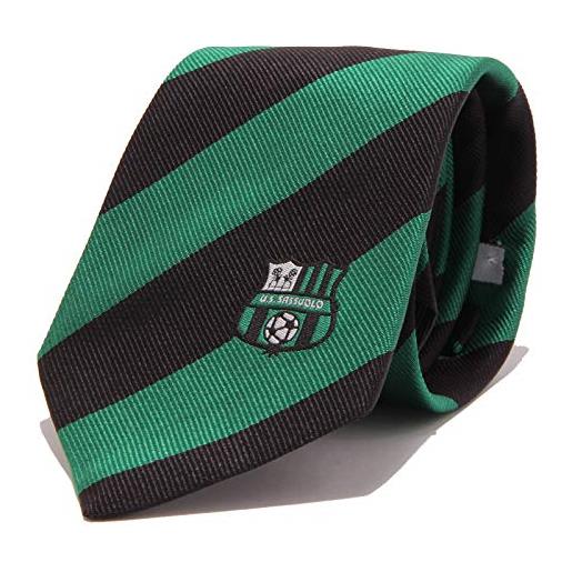 Messori 9576w cravatta uomo black/green silk tie men [one size]