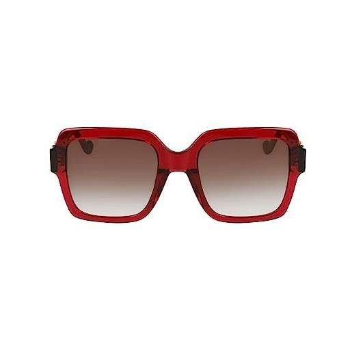 Liu Jo Jeans liu jo lj748s 46606 615 red sunglasses unisex polycarbonate, standard, 54 occhiali, donna
