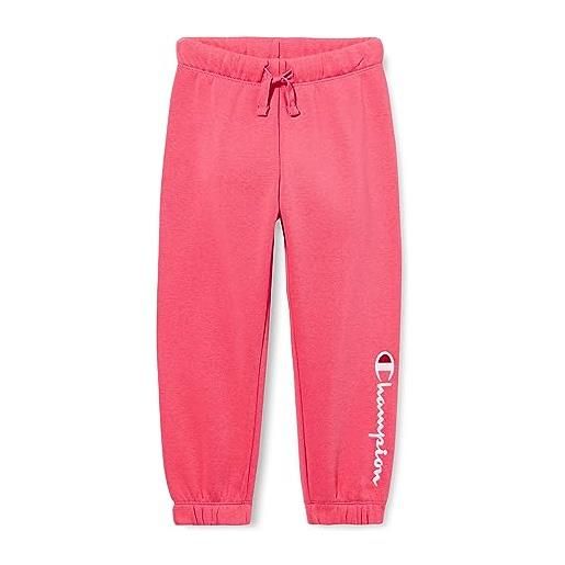 Champion legacy legacy american classics g - ultralight powerblend fleece elastic cuff pantaloni da tuta, rosa fluo, 13-14 anni bambina fw23