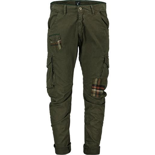 V2 pantaloni cargo con patch