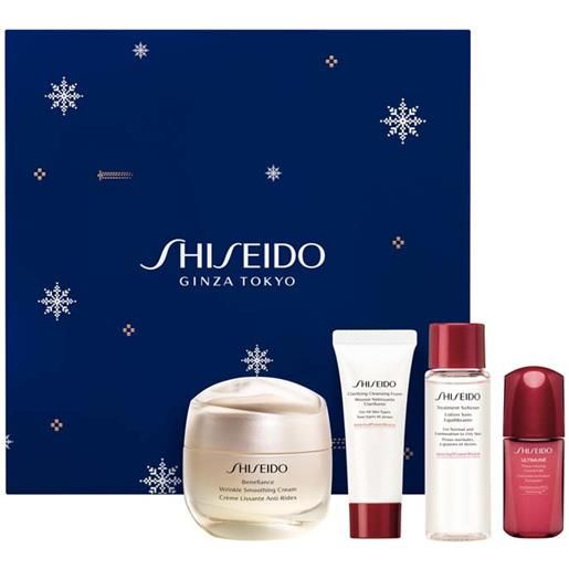 Shiseido benefiance wrinkle smoothing cream confezione benefiance holiday kit