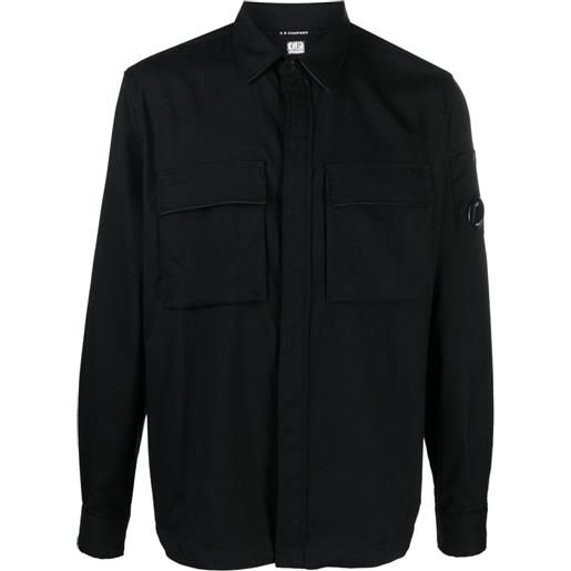 C.P. Company camicia con applicazione - nero
