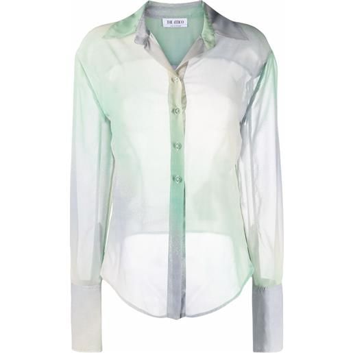 The Attico camicia con effetto sfumato - verde