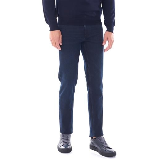 Trussardi Jeans jeans trussardi 370 close baffato blu, colore blu