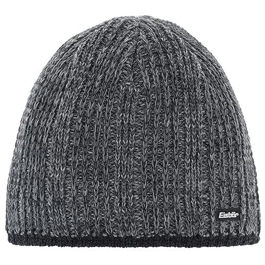 Eisbär berretto lavorato a maglia rene mü xl, 403029 - berretto invernale per uomo e donna con interno in pile traspirante e caldo, grigio grafite, taglia unica