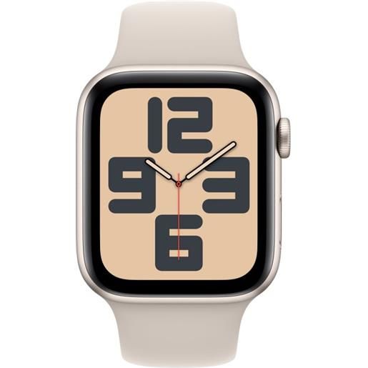 Apple watch se gps cassa 44mm in alluminio galassia con cinturino sport galassia - m/l