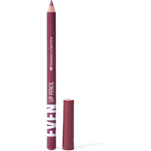 WE MAKEUP even lip pencil 1g matita labbra 06 - newberry carmine