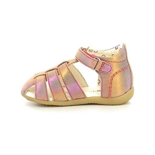 Kickers bigflo-2, sandali unisex-bambini, rosa (arcobaleno), 25 eu