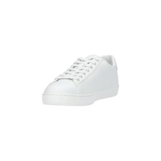 GUESS nola k, sneaker uomo, white, 44 eu