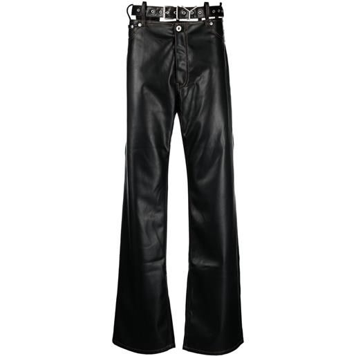 Y/Project pantaloni con cut-out - nero