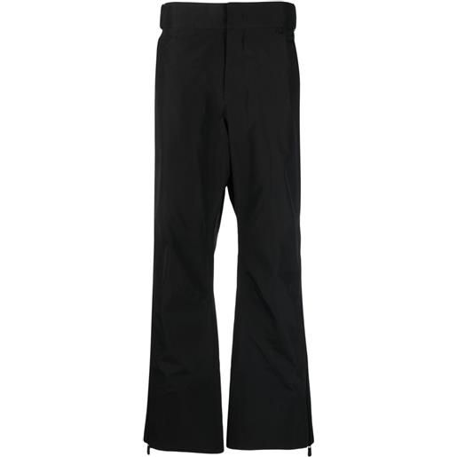 Moncler Grenoble pantaloni da sci con cintura - nero
