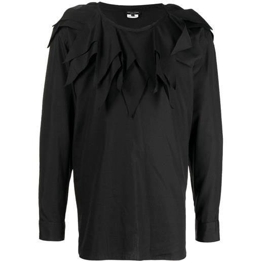 Comme des Garçons Homme Plus blusa con collo oversize - nero