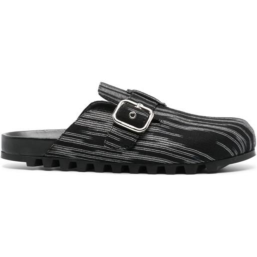 Missoni slippers con effetto metallizzato - nero