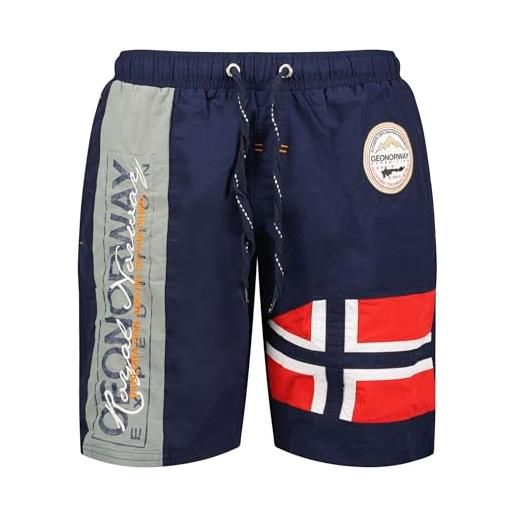 Geographical Norway costume da bagno quemen pantaloncino uomo blu st1269h -l