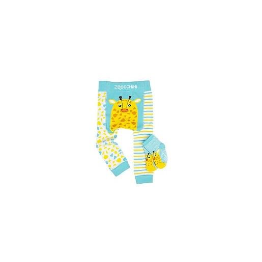 Zoocchini set leggings e calzini antiscivolo jamie la giraffa (6-12 mesi)