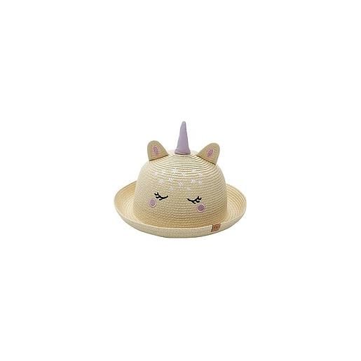 FlapJackKids cappello di paglia anti-uv spf 50+ unicorno (m)