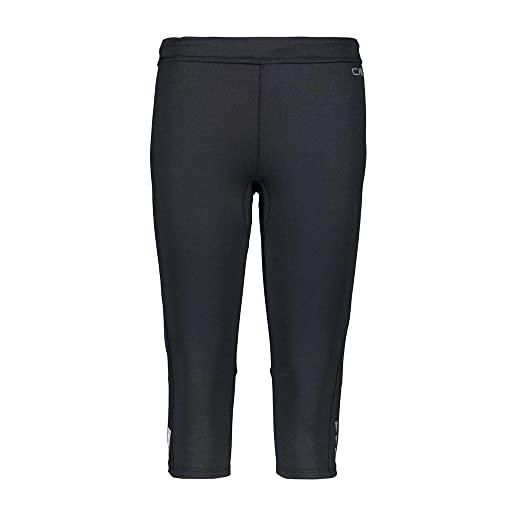 CMP - pantaloni a ¾ elasticizzati da donna, nero-asphalt, 48