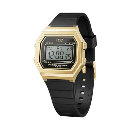 Ice-watch - ice digit retro black gold - orologio nero da donna con cinturino in plastica - 022064 (small)