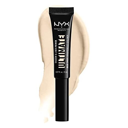 Nyx professional makeup ultimate shadow and liner primer, infuso di vitamina e, vegano, light