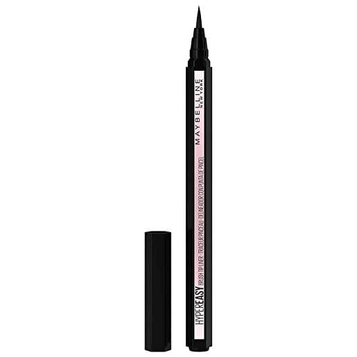 Maybelline new york eyeliner in penna hyper easy, tratto continuo, facile da applicare, punta iper flessibile, nero (800) balsamo