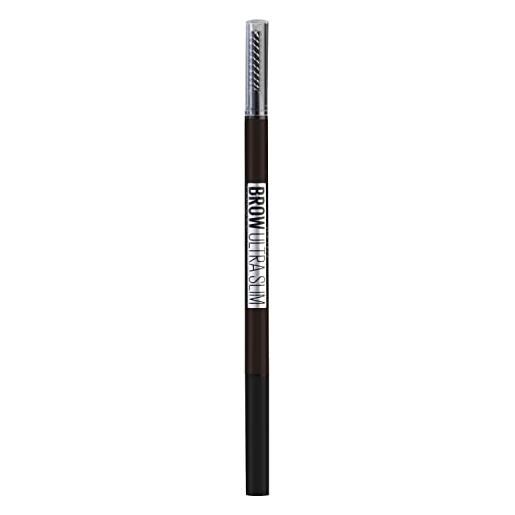 Maybelline new york matita sopracciglia brow ultra slim, per sopracciglia precise e definite, medium brown (04), 