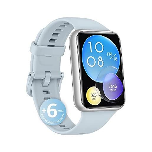 HUAWEI watch fit 2 smartwatch, display full. View da 1,74, chiamate bluetooth al polso, monitoraggio della salute 24h, spo2, gps, allenamenti guidati, versione italiana, isle blue