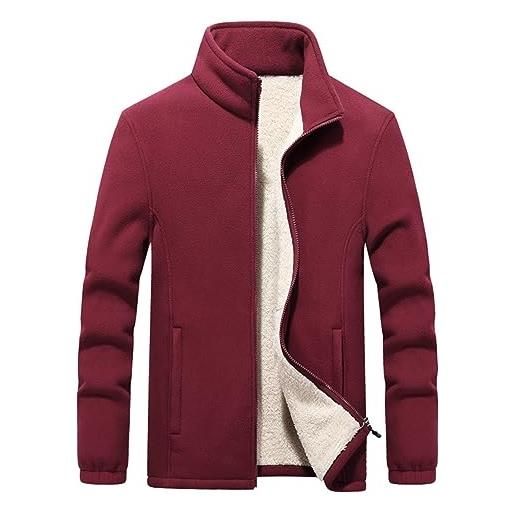 EVANEM sweatshirt giacca a vento da uomo giacche spesse capispalla abbigliamento sportivo 7xl 8xl 9xl felpa con cappuccio felpe con cappuccio calde felpe con cappuccio termico, rosso, 9xl