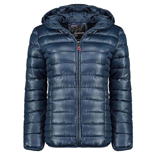 Geographical Norway annecy hood lady - giacca donna imbottita calda autunno-invernale - cappotto caldo - giacche antivento a maniche lunghe - abito ideale (rosa antico xl)