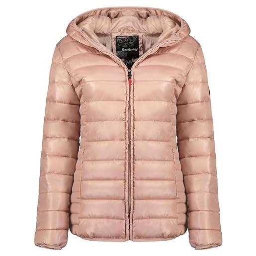 Geographical Norway annecy hood lady - giacca donna imbottita calda autunno-invernale - cappotto caldo - giacche antivento a maniche lunghe - abito ideale (nero s)