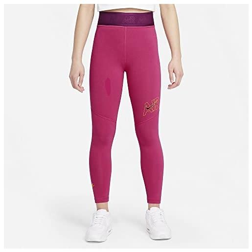 Nike g nsw air essntl lggng leggings, rose/violet, xl